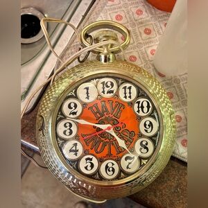 Spartus Have Another Backwards Running Wall Clock